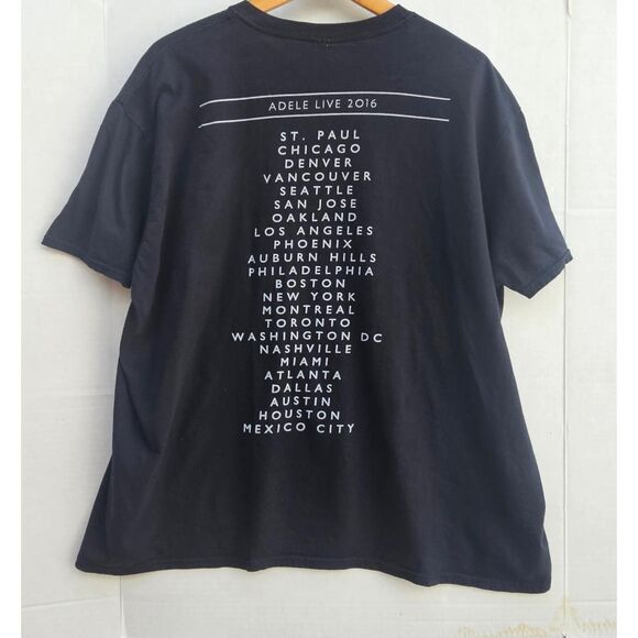Adele Live 2016 Tour Tee • Women's XXL • Concert Tee • Water Under The Bridge - Picture 2 of 4